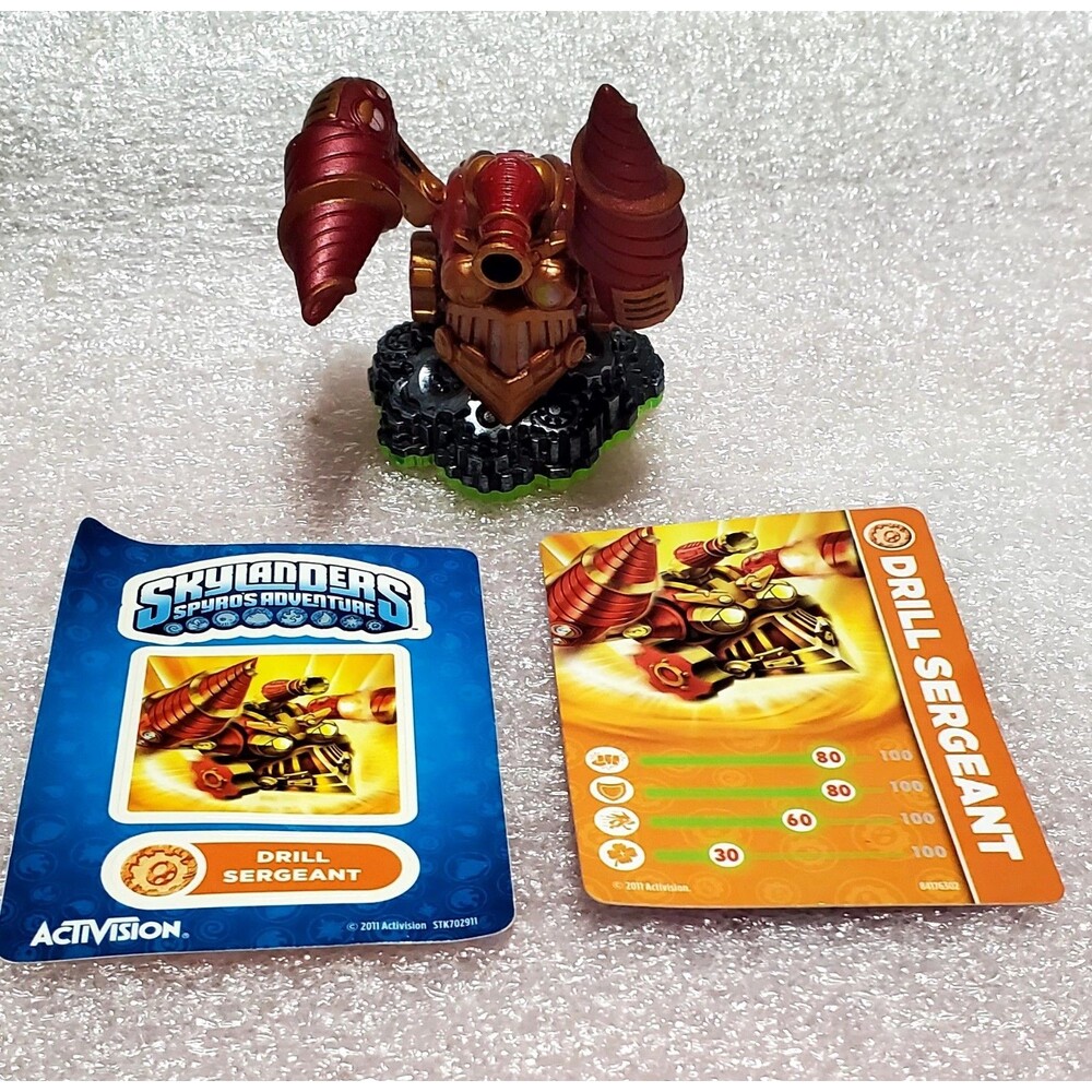 Skylanders Drill Sergeant – Spyro’s Adventure (2011) | Series 1 Figure w/ Card